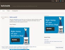 Tablet Screenshot of kelvinshk.wordpress.com