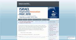 Desktop Screenshot of israelmwc2010.wordpress.com