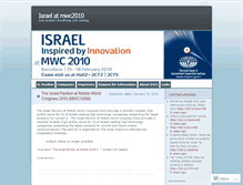 Tablet Screenshot of israelmwc2010.wordpress.com