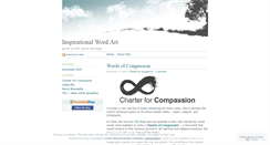 Desktop Screenshot of inspirationalwordart.wordpress.com