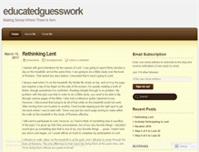 Tablet Screenshot of educatedguesswork.wordpress.com