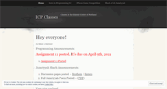 Desktop Screenshot of icpclass.wordpress.com