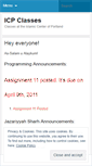 Mobile Screenshot of icpclass.wordpress.com