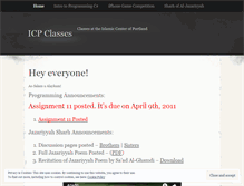 Tablet Screenshot of icpclass.wordpress.com