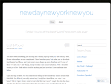 Tablet Screenshot of newdaynewyorknewyou.wordpress.com