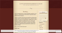 Desktop Screenshot of littlestepsinadress.wordpress.com