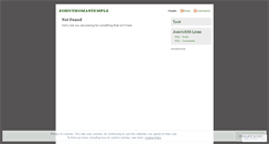 Desktop Screenshot of johnthomastemple.wordpress.com