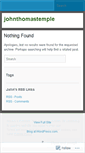 Mobile Screenshot of johnthomastemple.wordpress.com