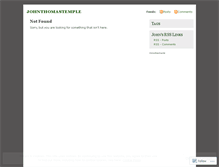 Tablet Screenshot of johnthomastemple.wordpress.com