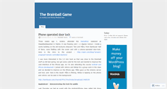 Desktop Screenshot of brainballgame.wordpress.com