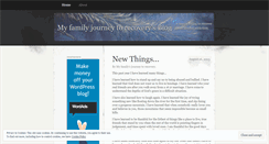 Desktop Screenshot of myfamilyjourneytorecovery.wordpress.com