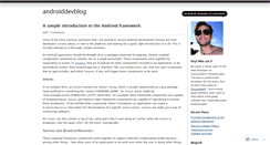 Desktop Screenshot of androiddevblog.wordpress.com