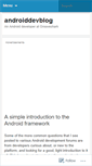 Mobile Screenshot of androiddevblog.wordpress.com