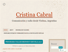 Tablet Screenshot of cristicabral.wordpress.com