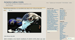 Desktop Screenshot of americalatinaunida.wordpress.com