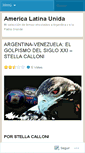 Mobile Screenshot of americalatinaunida.wordpress.com