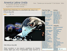 Tablet Screenshot of americalatinaunida.wordpress.com