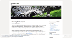 Desktop Screenshot of gumersalls.wordpress.com