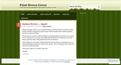 Desktop Screenshot of paintbrowngreen.wordpress.com