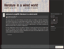 Tablet Screenshot of engl278w.wordpress.com