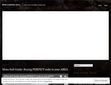 Tablet Screenshot of mensfashionsuits.wordpress.com