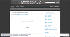 Desktop Screenshot of blenderevolution.wordpress.com