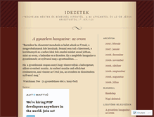 Tablet Screenshot of beszamolok.wordpress.com