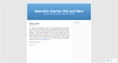 Desktop Screenshot of deerskiner.wordpress.com