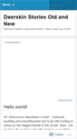 Mobile Screenshot of deerskiner.wordpress.com