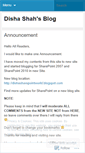 Mobile Screenshot of dishashah.wordpress.com