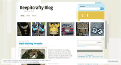 Desktop Screenshot of keepitcraftyblog.wordpress.com