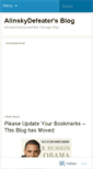 Mobile Screenshot of alinskydefeater.wordpress.com