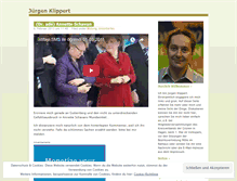 Tablet Screenshot of juergenklippert.wordpress.com