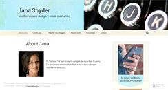 Desktop Screenshot of janasnyder.wordpress.com