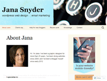 Tablet Screenshot of janasnyder.wordpress.com