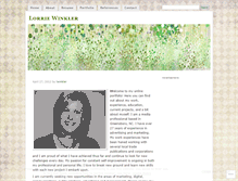 Tablet Screenshot of lorriewinkler.wordpress.com