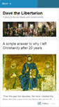 Mobile Screenshot of davethelibertarian.wordpress.com