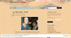 Desktop Screenshot of interactinindia.wordpress.com