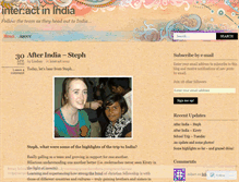 Tablet Screenshot of interactinindia.wordpress.com