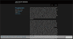 Desktop Screenshot of jaclynbydesign.wordpress.com
