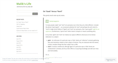 Desktop Screenshot of malikslife.wordpress.com