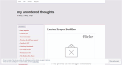 Desktop Screenshot of myunorderedthoughts.wordpress.com