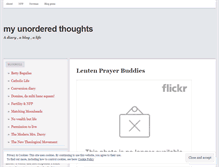 Tablet Screenshot of myunorderedthoughts.wordpress.com