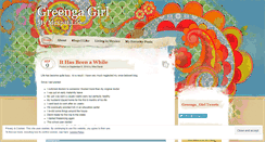 Desktop Screenshot of greengagirl.wordpress.com