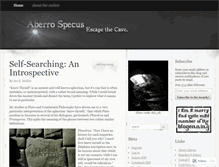 Tablet Screenshot of aberrospecus.wordpress.com