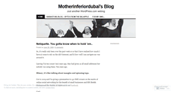 Desktop Screenshot of motherinferiordubai.wordpress.com