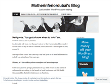 Tablet Screenshot of motherinferiordubai.wordpress.com