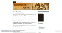Desktop Screenshot of postedinparis.wordpress.com