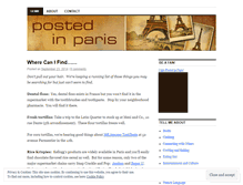 Tablet Screenshot of postedinparis.wordpress.com