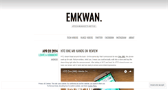 Desktop Screenshot of emkwan.wordpress.com